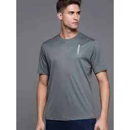 UNDER ARMOUR Men Charcoal Grey Coolswitch SS Brand Logo Checked Training or Gym T-shirt-picture-32