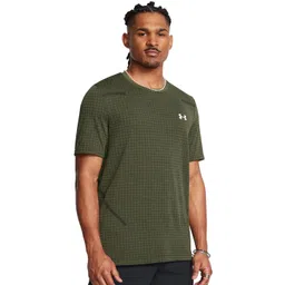 UNDER ARMOUR Men Checked Round NeckT-shirt-picture-35
