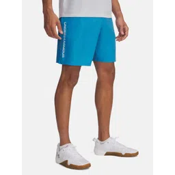 UNDER ARMOUR Men Tech Woven Wordmark Brand Logo Printed Loose Fit Training Shorts-picture-26