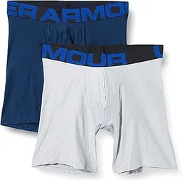 under armour Men's Tech 6'' 2 Pack, Academy/Mod Grey, 5XL-picture-11