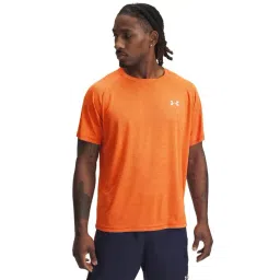 Under Armour Orange Regular Fit Texture Sports T-Shirt-picture-27
