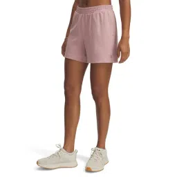 Under Armour Pink Cotton Relaxed Fit Sports Shorts-picture-19