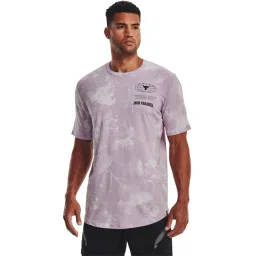Under Armour Purple Cotton Regular Fit Printed Sports T-Shirt-picture-15