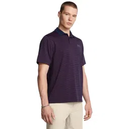 Under Armour Purple Regular Fit Striped Sports Polo-picture-13
