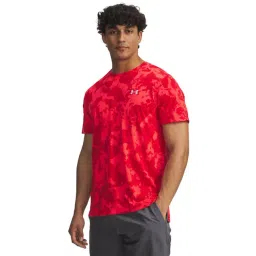 UNDER ARMOUR Red Launch Printed Short Sleeves T-Shirt-picture-41