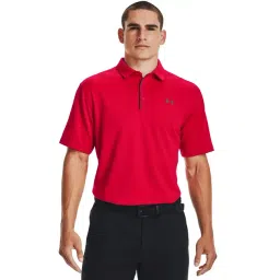 Under Armour Red Loose Fit Sports Polo-picture-19