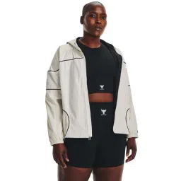 UNDER ARMOUR White Color-Block Sports Jacket-picture-48