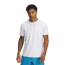 Under Armour White Launch Elite Graphic Slim Fit T-Shirt-image-23