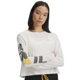 Under Armour White Regular Fit Printed Sports T-Shirt-picture-19