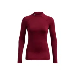 UNDER ARMOUR Women Coldgear Authentics Mockneck Long Sleeves T-Shirt image 2