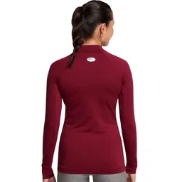 UNDER ARMOUR Women Coldgear Authentics Mockneck Long Sleeves T-Shirt image 4