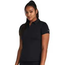 UNDER ARMOUR Women Solid Polo Collar T-shirt-picture-26