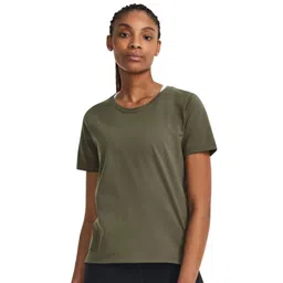 UNDER ARMOUR Women Solid Round Neck T-shirt-picture-15
