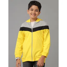 UNDER FOURTEEN ONLY Boys Colourblocked Hooded Sweatshirt-picture-56