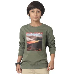 UNDER FOURTEEN ONLY Boys Cotton Printed Pullover Sweatshirt-picture-32