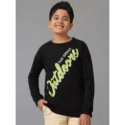 UNDER FOURTEEN ONLY Boys Cotton Printed Pullover Sweatshirt-picture-33