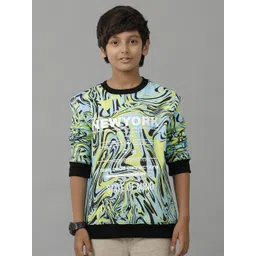 UNDER FOURTEEN ONLY Boys Cotton Round Neck Abstract Printed Sweatshirt-picture-49