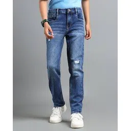 under fourteen only Boys Mid-Wash Regular Jeans-picture-10