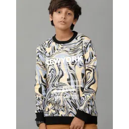 Under Fourteen Only Boys Multi Cotton Printed Sweatshirt-picture-13