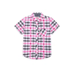 Under Fourteen Only Boys Multicolor Checks Shirt-picture-12