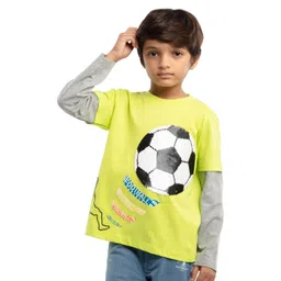 UNDER FOURTEEN ONLY Boys Printed Cotton T-shirt-picture-12