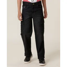 UNDER FOURTEEN ONLY Boys Relaxed Fit Low Distress Light Fade Jeans-picture-23