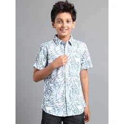 UNDER FOURTEEN ONLY Boys Relaxed Floral Printed Casual Shirt-picture-47
