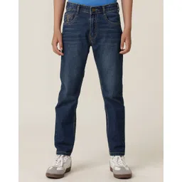 UNDER FOURTEEN ONLY Boys Slim Fit Low Distress Jeans-picture-19