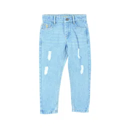UNDER FOURTEEN ONLY Boys Slim Fit Mid-Rise Highly Distressed Jeans-picture-25