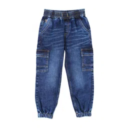 UNDER FOURTEEN ONLY Boys Slim Fit Mid-Rise Light Fade Jeans-picture-41