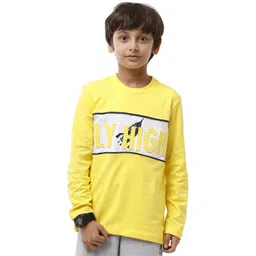UNDER FOURTEEN ONLY Boys Typography Printed Cotton T-shirt-picture-22