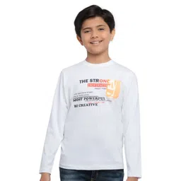 UNDER FOURTEEN ONLY Boys Typography Printed Cotton T-shirt-picture-40