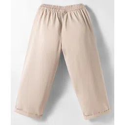 Under Fourteen Only Floral Embroidered Pant - Beige image 2