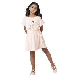 UNDER FOURTEEN ONLY Girl Floral Embroidered Fit & Flare Dress-picture-33