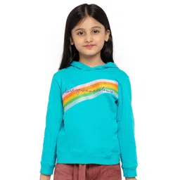 UNDER FOURTEEN ONLY Girls Printed Hooded Sweatshirt-picture-41
