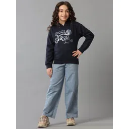 UNDER FOURTEEN ONLY Girls Typography Printed Sweatshirt image 4