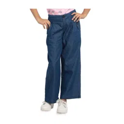 Under Fourteen Only Kids Blue Solid Pants-picture-26