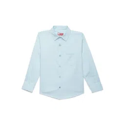 Under Fourteen Only Kids Blue Solid Shirt-picture-17