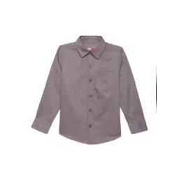 Under Fourteen Only Kids Grey Solid Shirt-picture-31