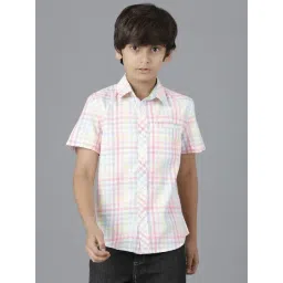 Under Fourteen Only Kids Multicolor Cotton Chequered Shirt-picture-43
