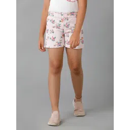 Under Fourteen Only Kids Pink Floral Print Shorts-picture-42