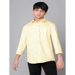 Under Fourteen Only Kids Yellow Solid Full Sleeves Shirt-picture-16