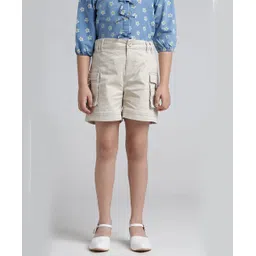 Under Fourteen Only Solid Shorts - Beige-picture-16