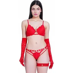 UNDER THE SUN Scarlett Lace Women Lace Gloves | Elbow Length Hand Gloves for Special Occasions & Weddings | Exquisite Lace image 1