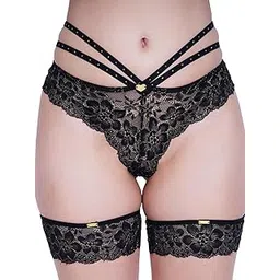 under the sun Thong Panties for Women |Lace Artistry Collection I Soft Lace I No Marks Waistband | Stretchable, Lightweight & Seamless | Stylish Anti-Bacterial & Anti-Odour Underwear-picture-15