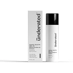 UNDERATED Azelaic Acid 9% Gdl 5% Niacinamide 4% Cream Powered With Neem And Turmeric For Uniform Skin Texture, Averts Acne Spots And Fades Acne Scars | 30Ml-picture-31