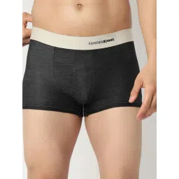 Underjeans By Spykar Dark Black Regular Fit Trunks-picture-25