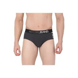 UnderJeans by Spykar Dark Grey Cotton Briefs-image-19