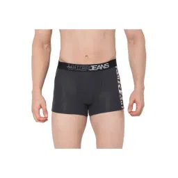 UnderJeans by Spykar Dark Grey Cotton Trunks-image-2