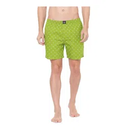 UnderJeans by Spykar Light Green Printed Boxers-picture-17
